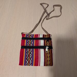 Colorful Striped Crossbody Bag